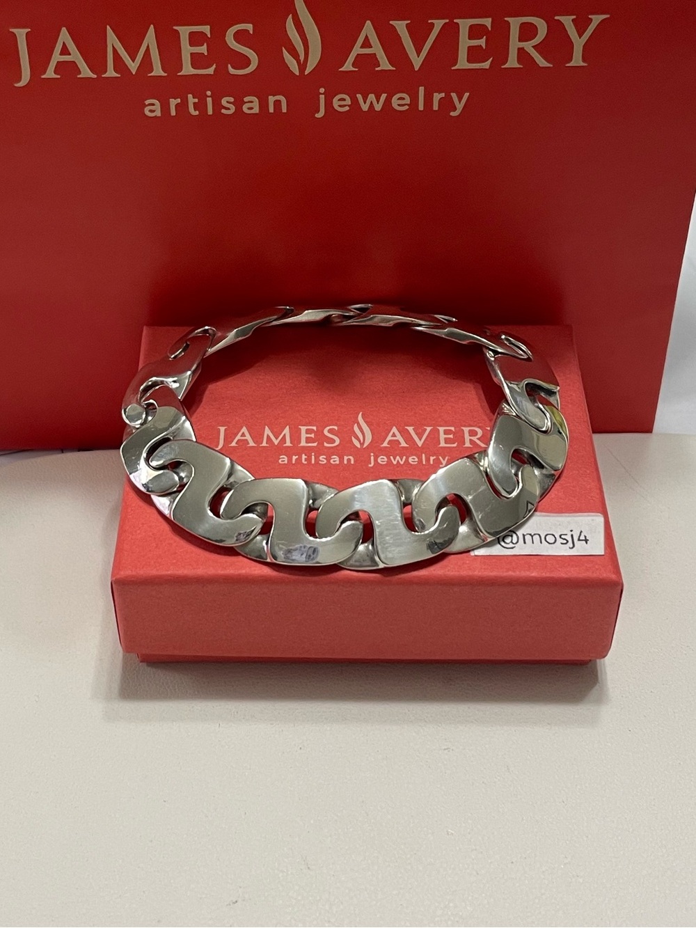 Retired James Avery chunky Link Bracelet